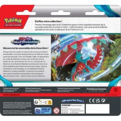 Blister de 3 boosters Ecarlate et Violet - Faille Paradoxe : Cryodo ou Balbalèze Pokemon