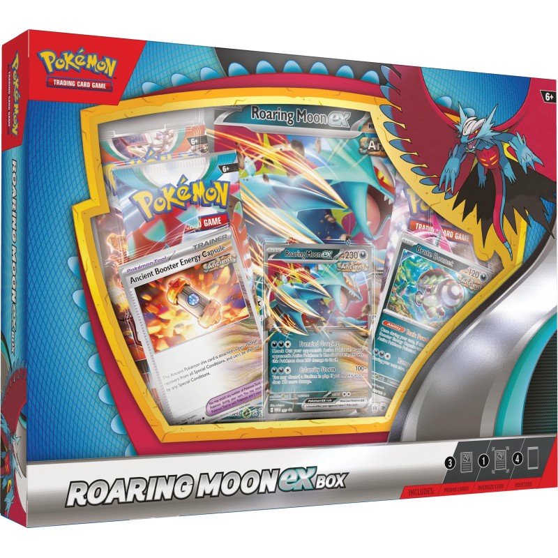 Coffret Rugit-Lune EX 4 Boosters Pokémon