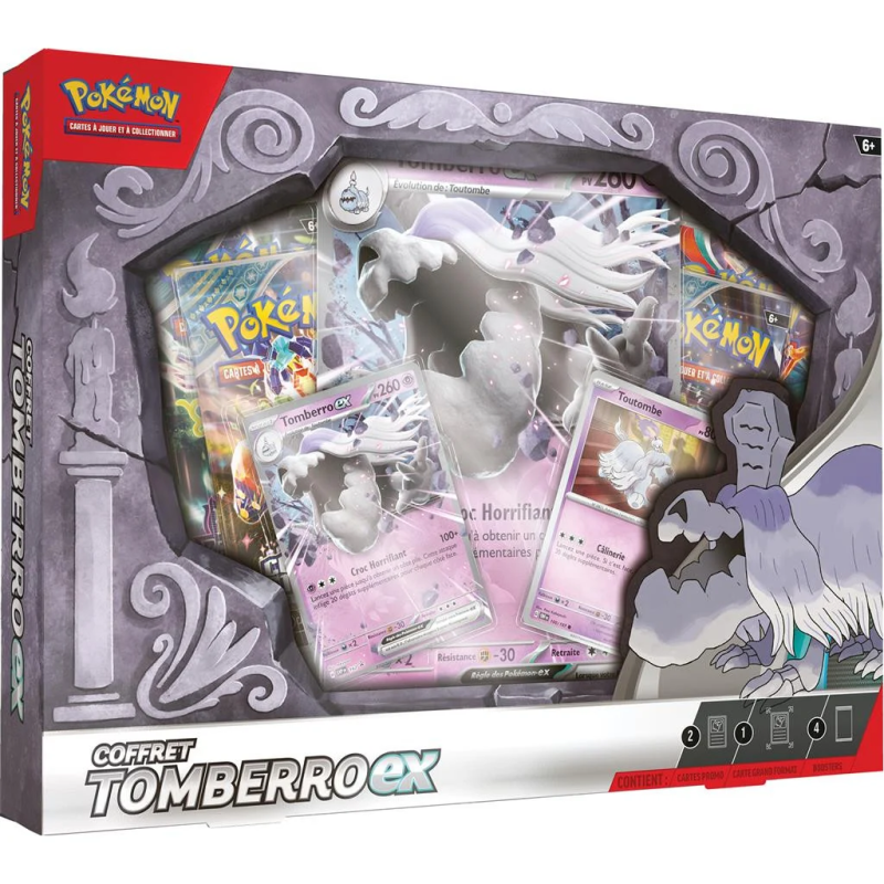 Coffret Tomberro-EX 4 boosters Pokémon