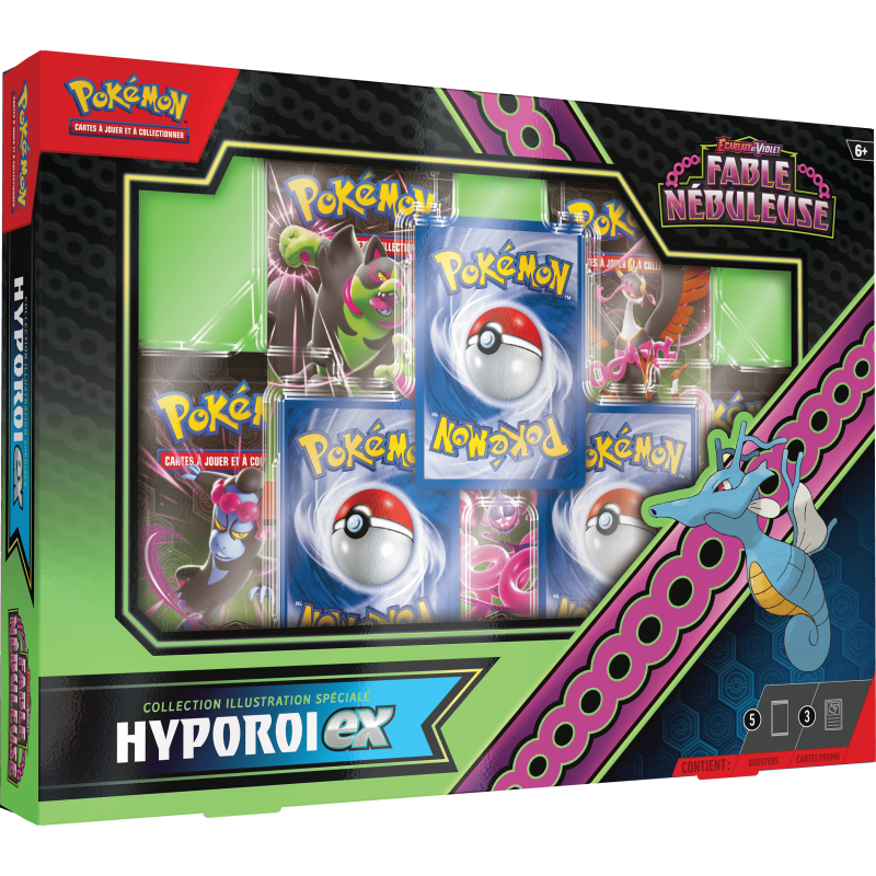 Coffret Hyporoi-EX Collection Illustration 5 boosters Pokémon