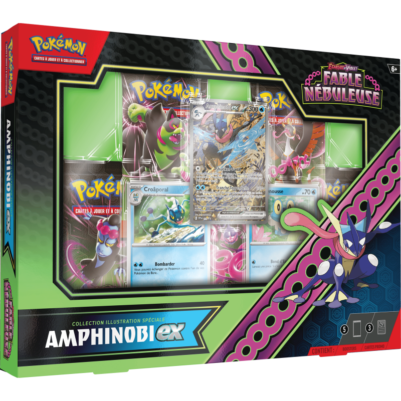 Coffret Amphinobi-EX Collection Illustration 5 boosters Pokémon