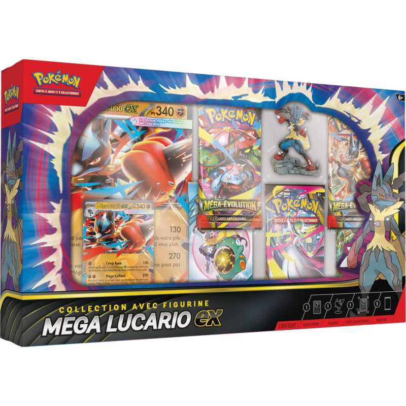 Coffret Collection Figurine Méga-Lucario-EX Pokémon