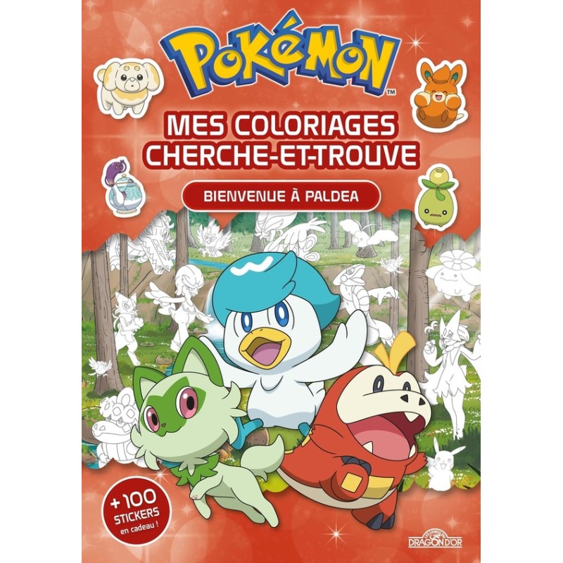 Mes Coloriages Cherche-et-Trouve - Bienvenue à Paldea Pokémon