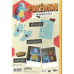 Papertoy Salamèche, Carapuce, Bulbizarre 30cm à créer Pokémon