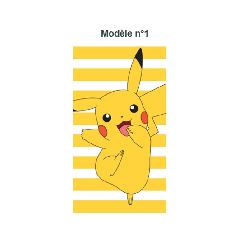 Serviette de Plage Coton Recyclé Pikachu