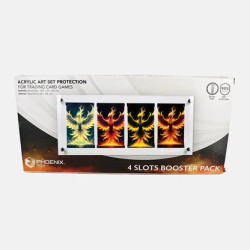 Présentoir acrylique pour 4 boosters Pokémon Phoenix Shield