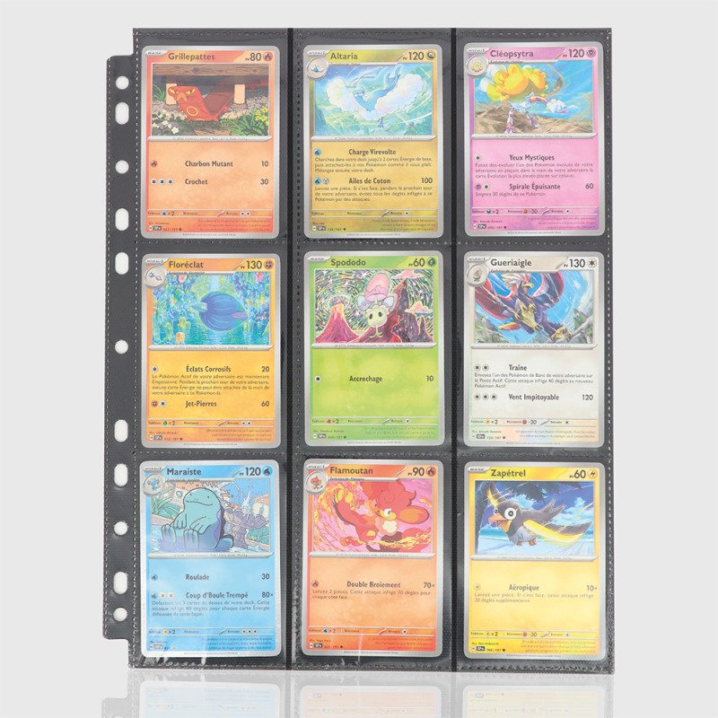 Pages perforées 9 cases recto-verso (x10) Phoenix Shield