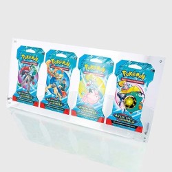 Présentoir protection acrylique pour 4 blisters Pokémon
