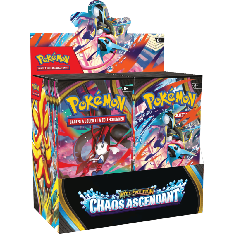 Boite de 36 boosters Mega Evolution Chaos Ascendant Pokemon