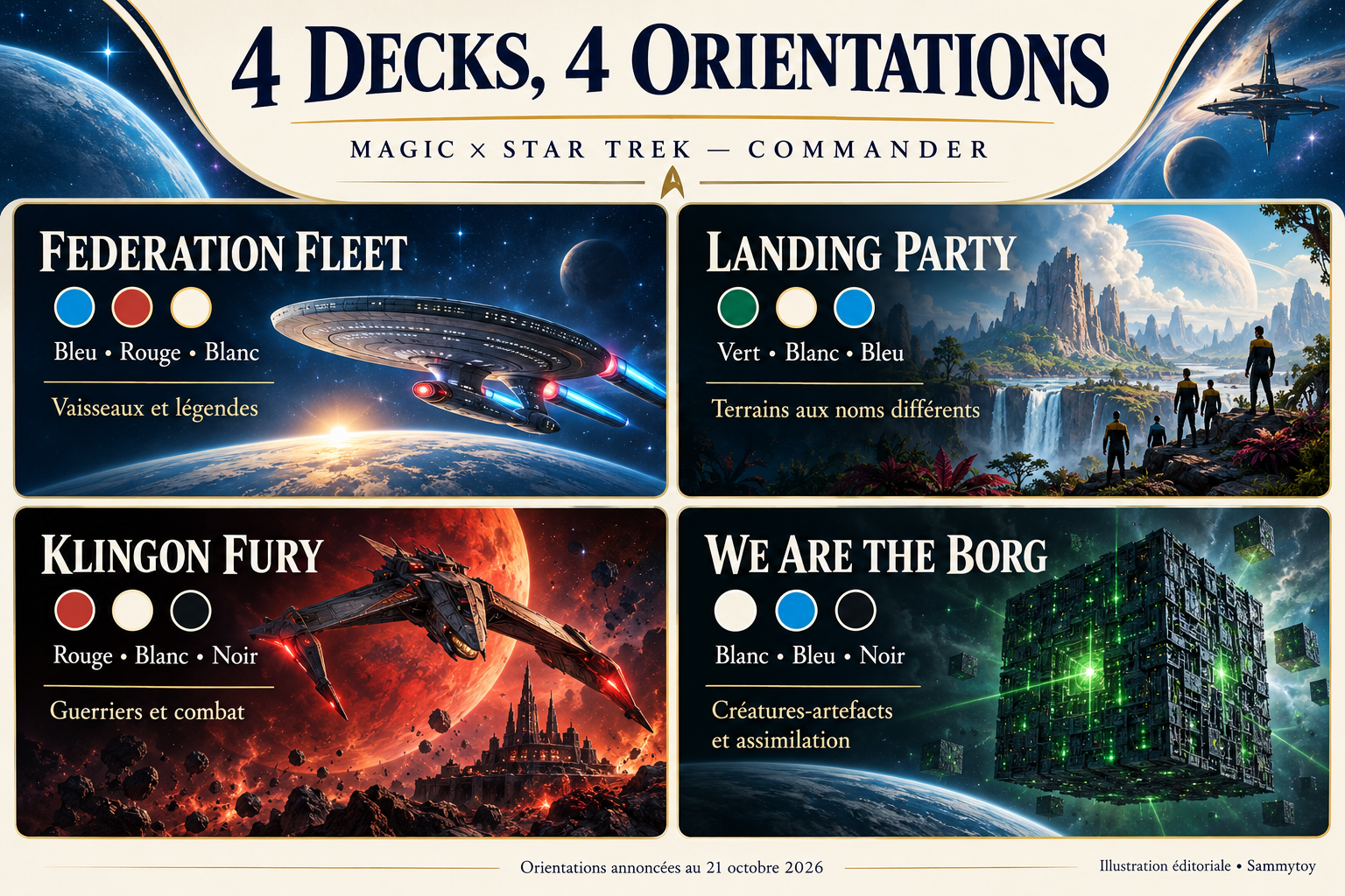 Magic Star Trek : quel deck Commander choisir selon votre style de jeu ?